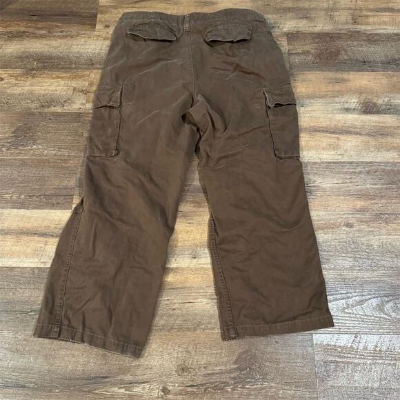 No Boundaries Y2K VTG Brown Cargo Pants Skater List Sz 38x30 True Sz 36x27 READ - Picture 2 of 9